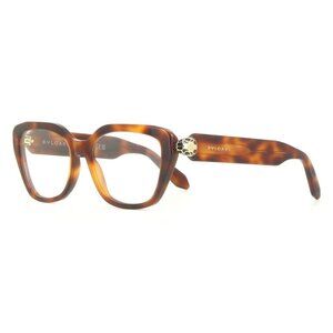 FX02291B New BVLGARI Serpenti Havana Cat Eye BV50021I 053 Glasses Women